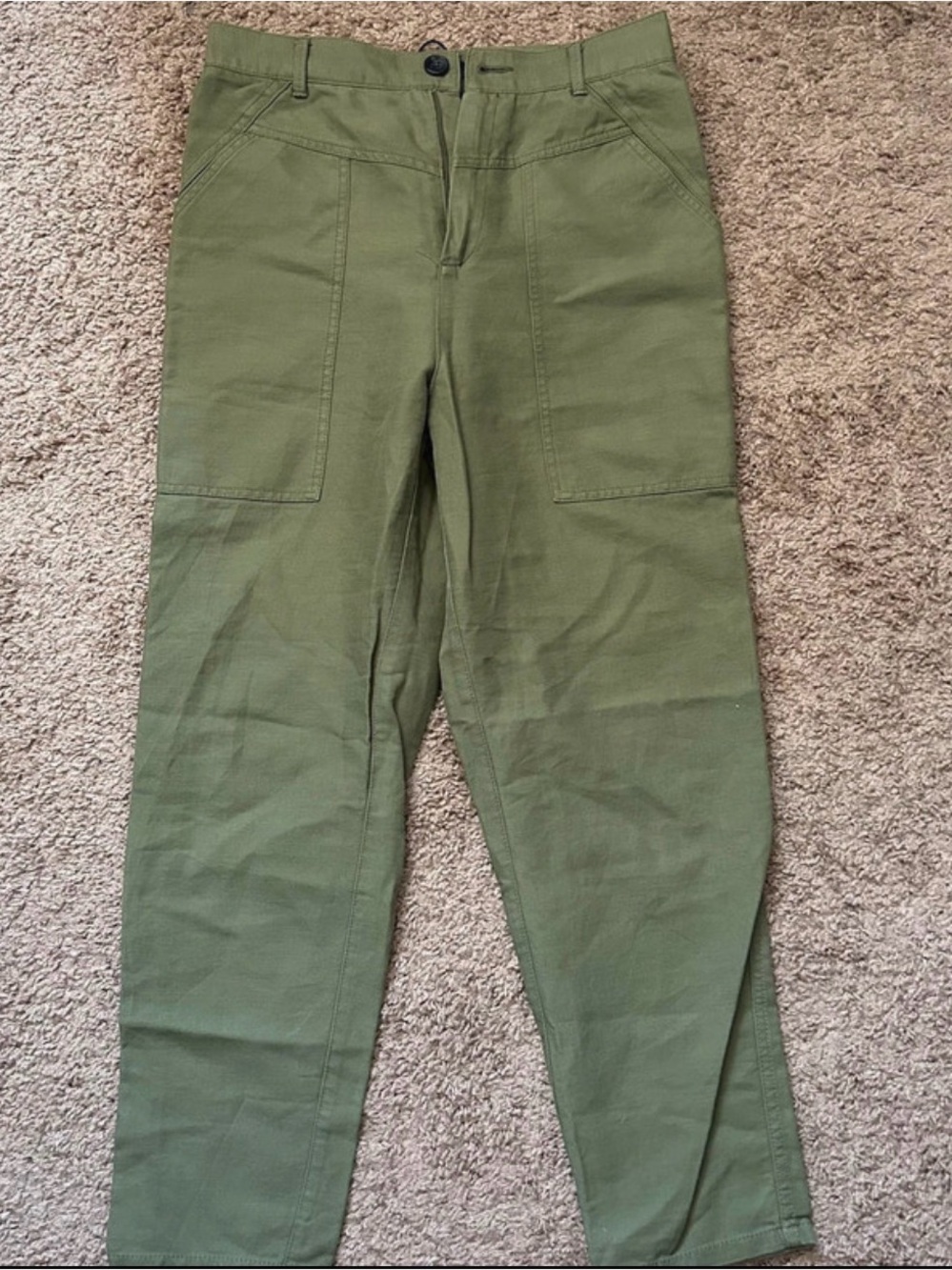 Zara Men's Cargo Pants in Olive